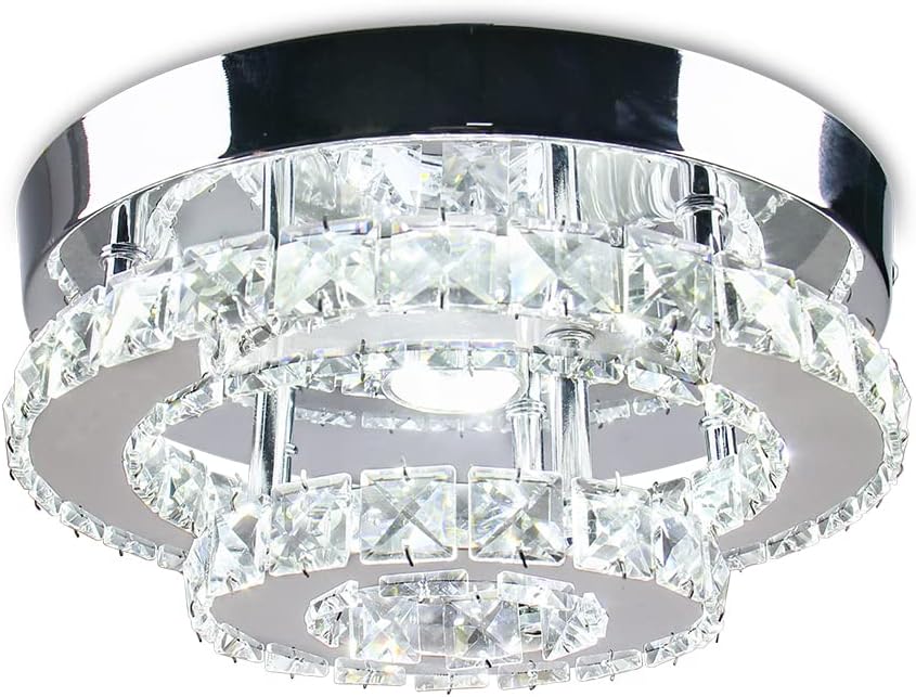Mini Chandelier LED Crystal Ceiling Light for Modern Spaces