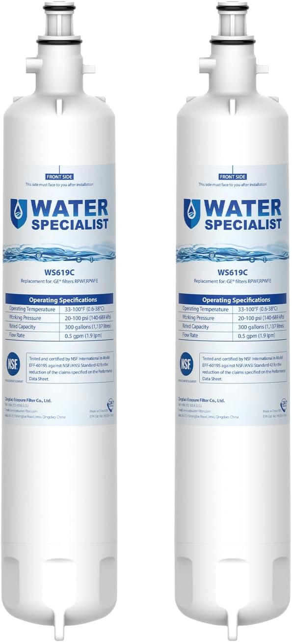 Waterspecialist Replacement Refrigerator Water Filter for GE Models