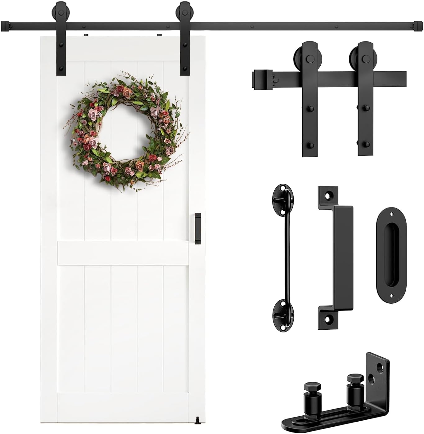 Arti-Life Sliding Barn Door Hardware Kit 6.6 FT for Easy Install