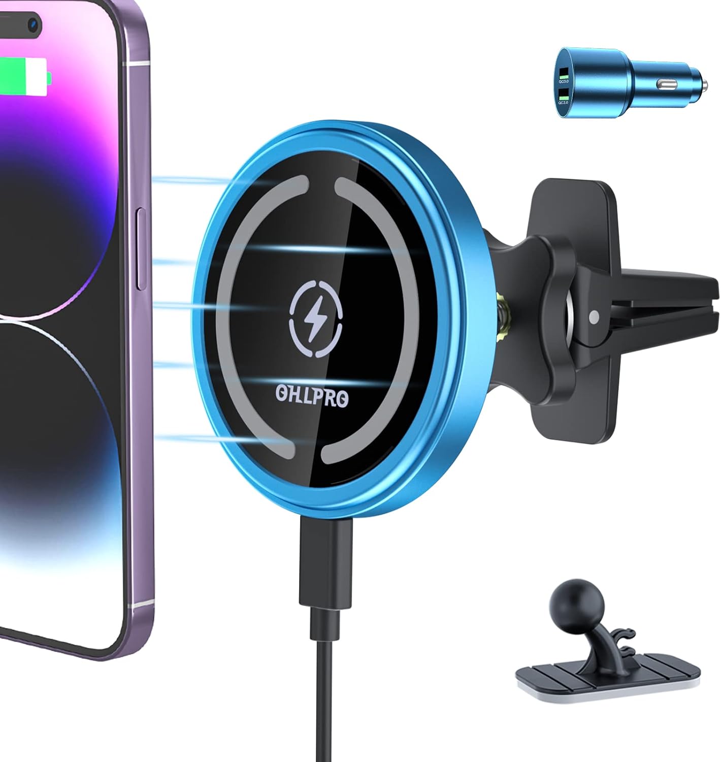 15W Fast Charging Magsafe Car Mount - OHLPRO