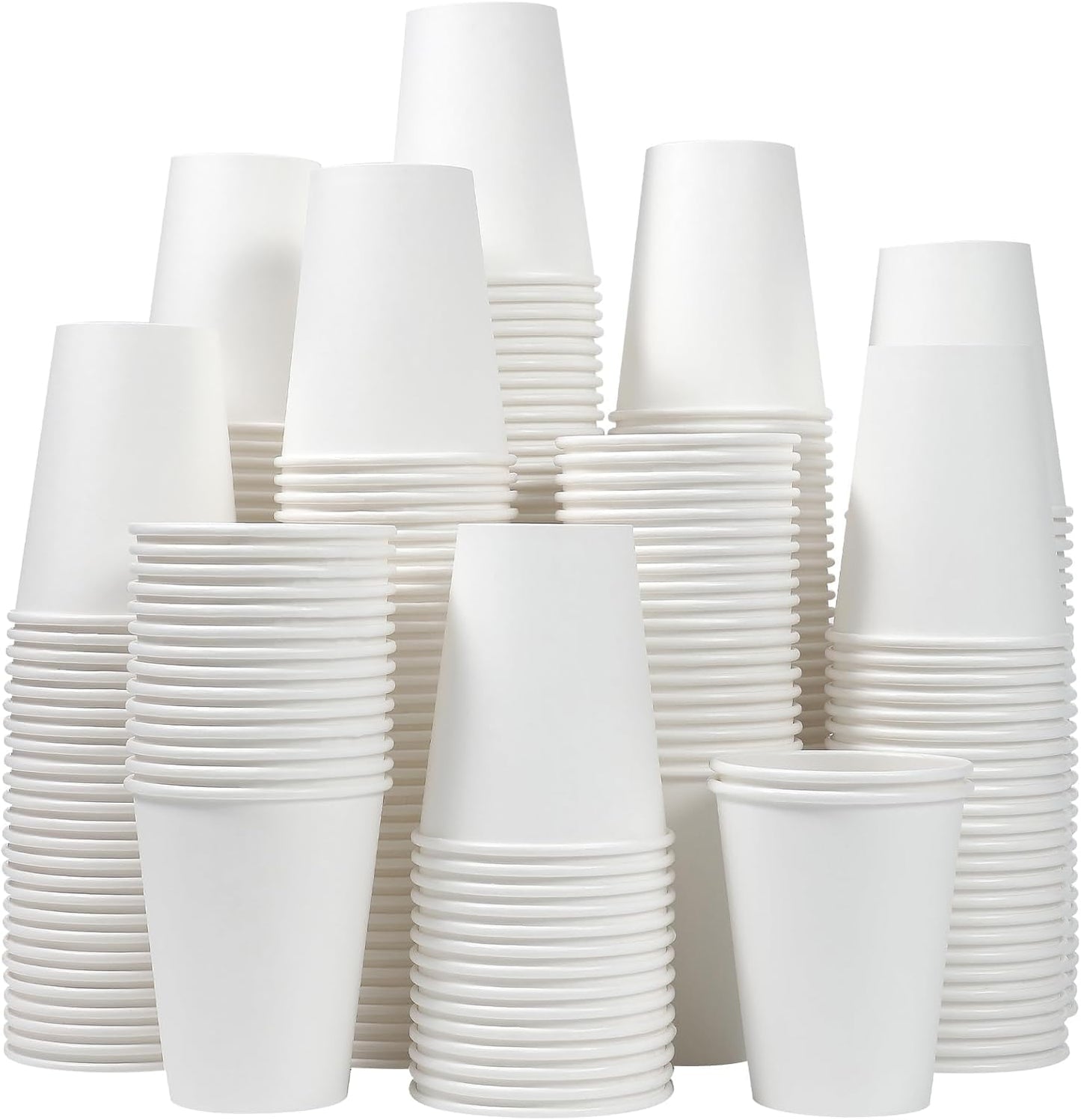 300 Count Thickened 12 oz Disposable Coffee Cups by Clawsoff