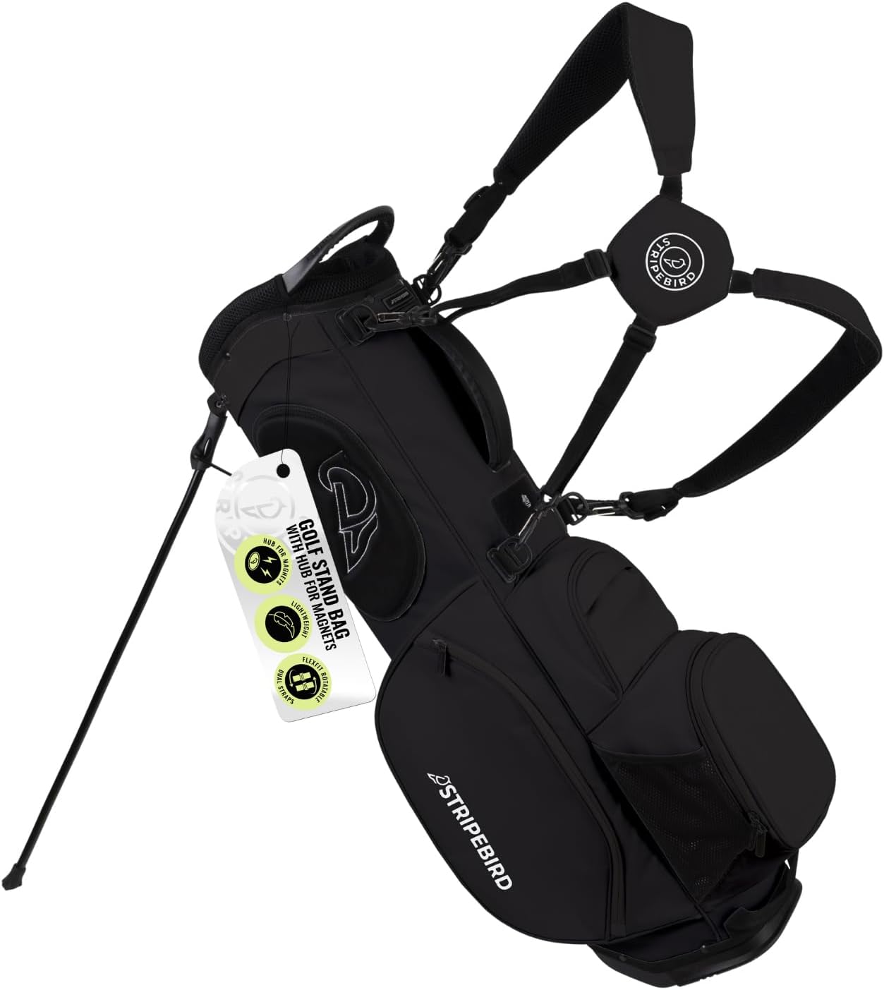Golf Stand Bag with Hub for Magnets - Lightweight & Durable