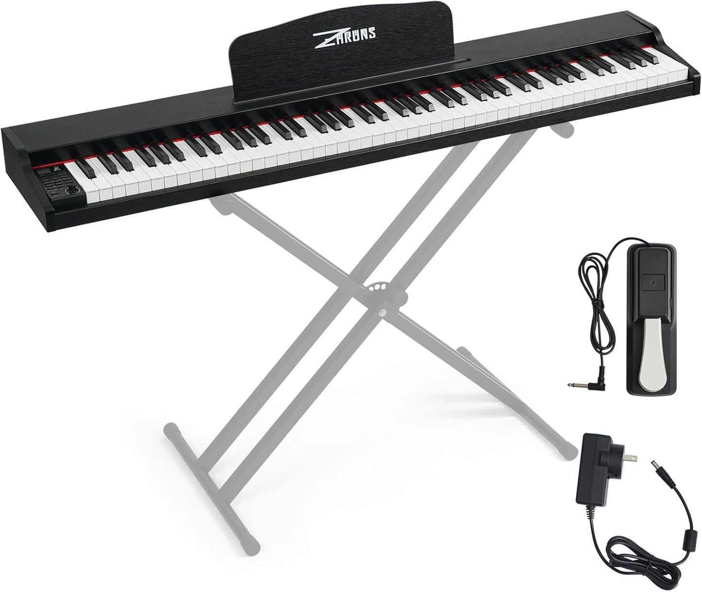ZHRUNS Digital Piano 88 Key Weighted Electric Keyboard for Beginners
