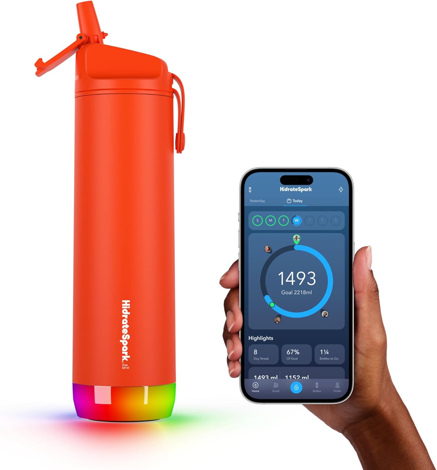 Hidrate Spark PRO Smart Water Bottle with Bluetooth Tracking