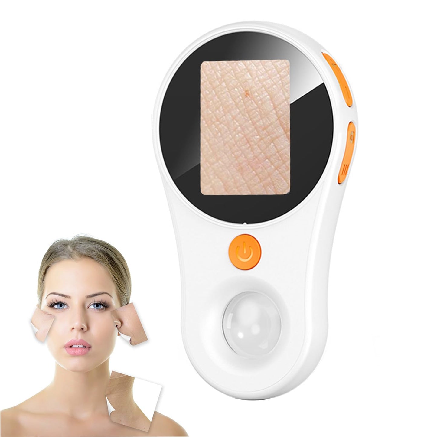 Portable Wireless Dermatoscope with 1080P Screen and 500X Magnifier