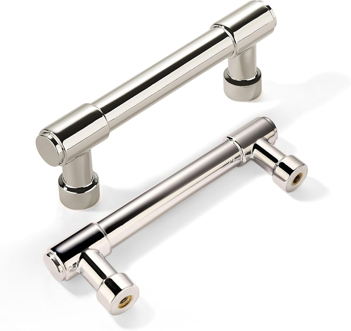 3-1/2 Inch Polished Nickel Cabinet Pulls for Home Upgrade