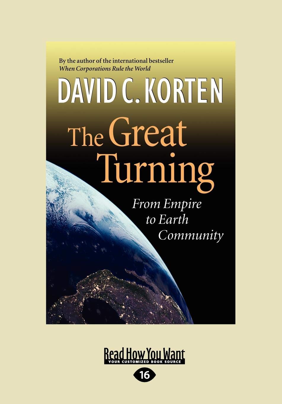 The Great Turning: From Empire to Earth Community Review
