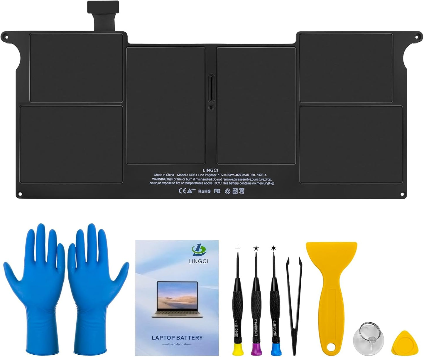 A1406 A1465 Battery Replacement for MacBook Air 11in Models