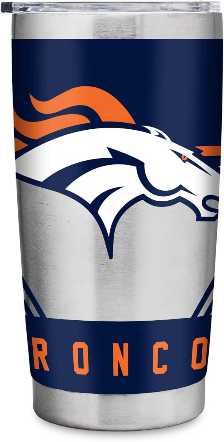 NFL Football 20oz Stainless Steel Tumbler with Lid for Drinks