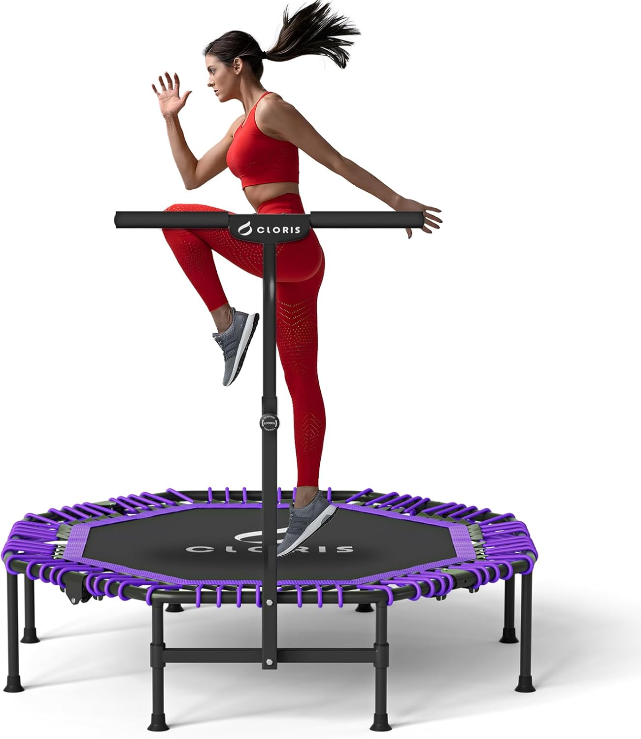 CLORIS 38in/48in Folding Trampoline for Safe Fun and Fitness