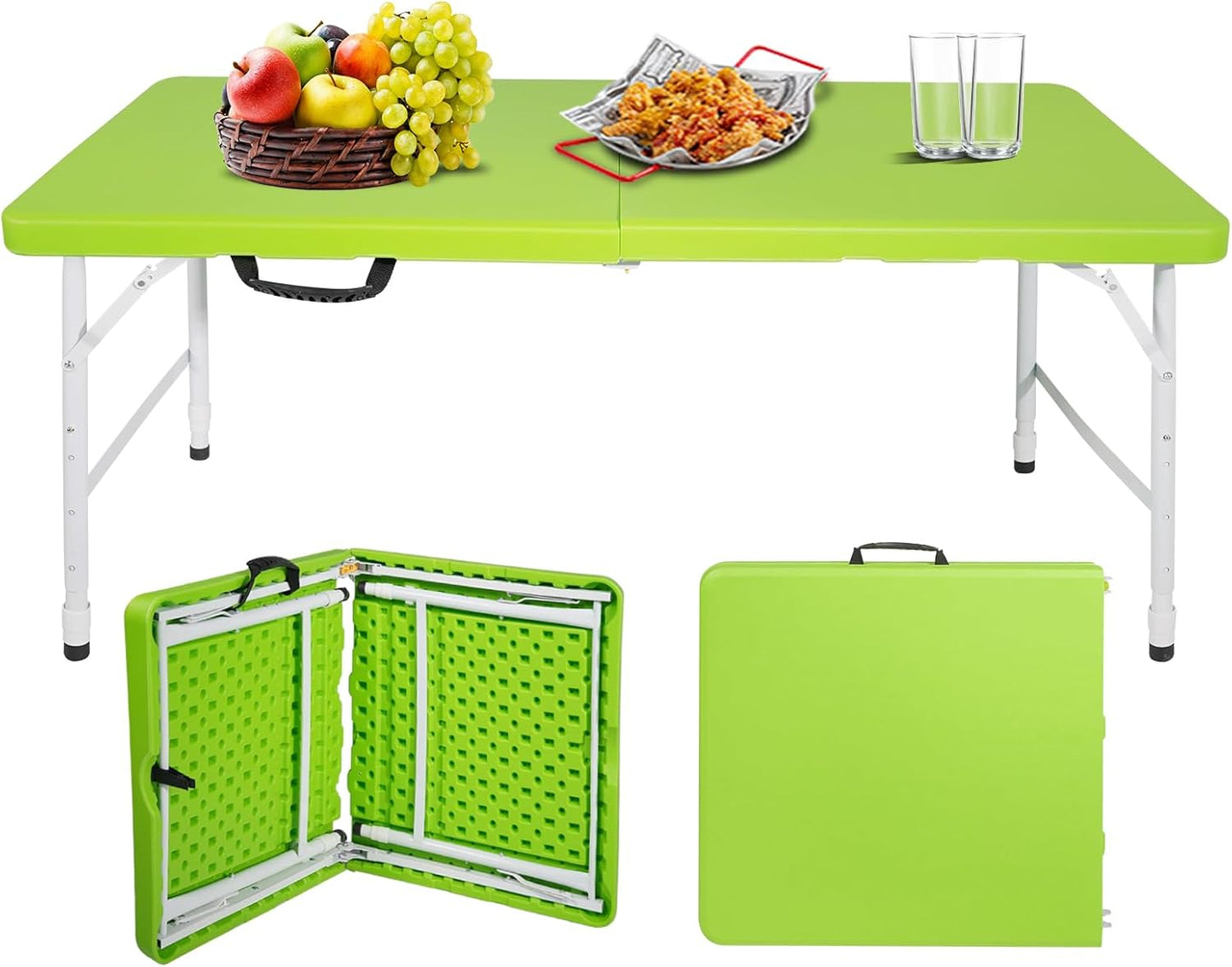 Portable Plastic Folding Table for Indoor and Outdoor Use