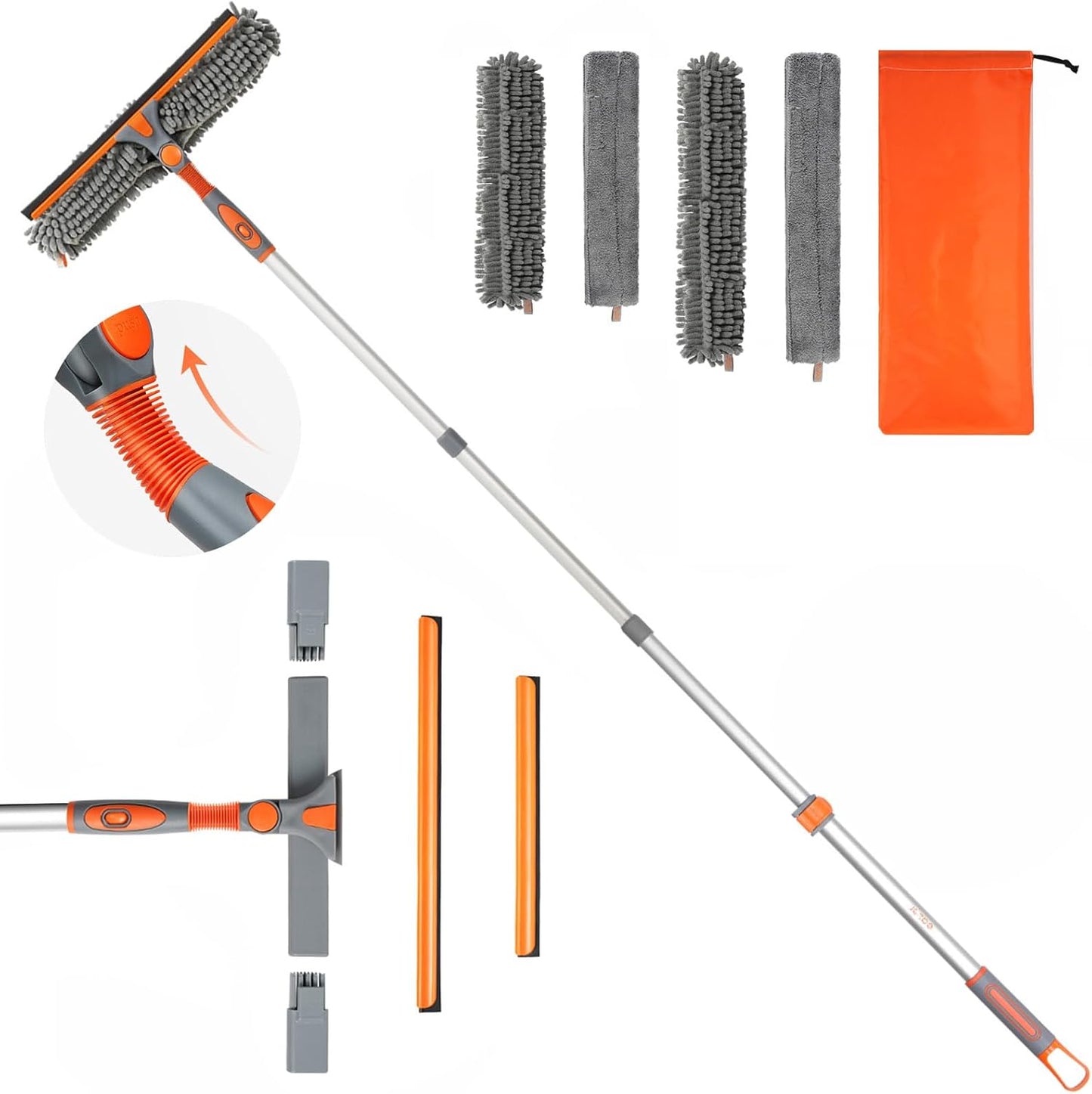 eazer 64'' 2-in-1 Rotatable Window Cleaner