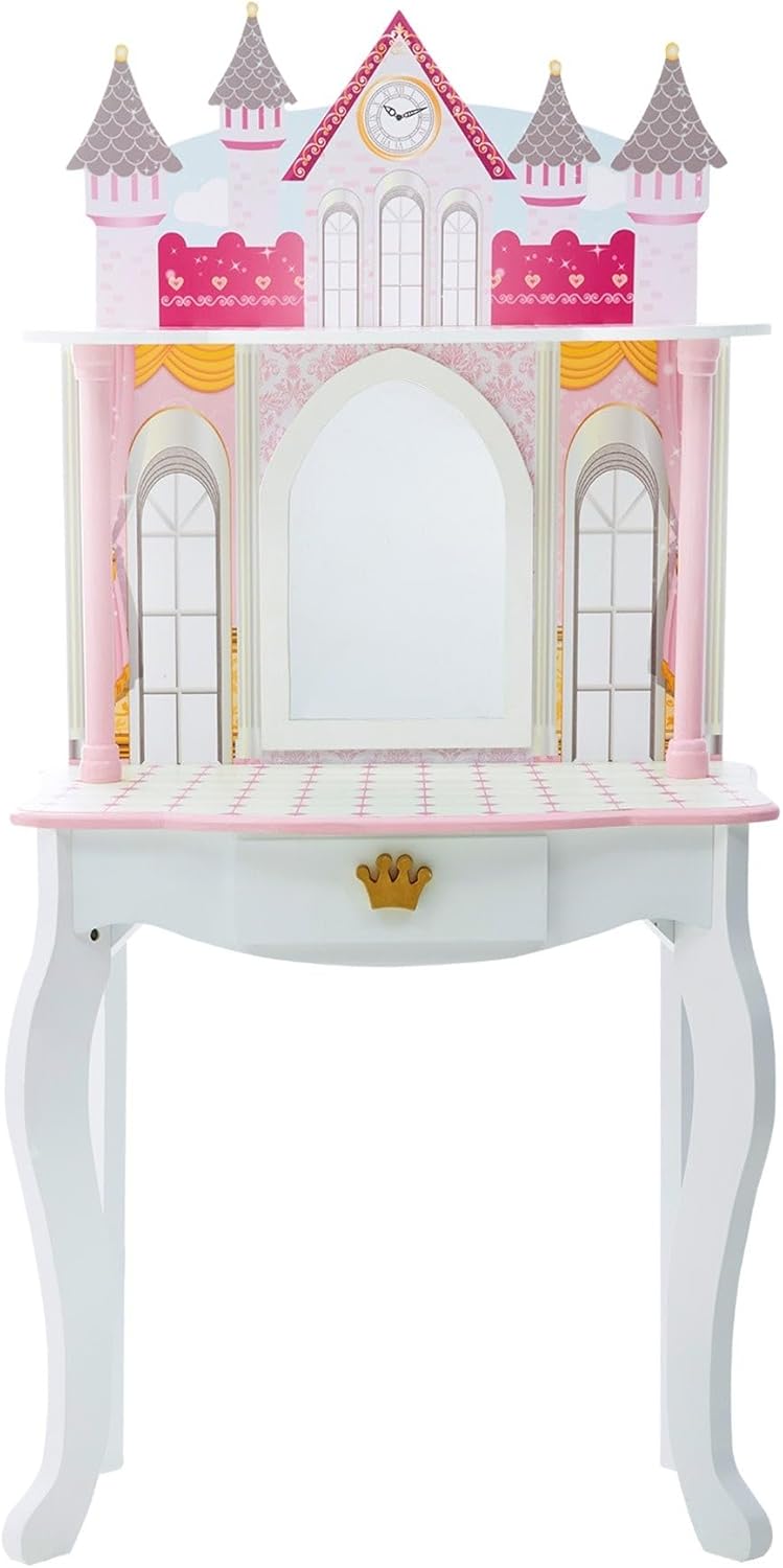 Teamson Kids Dreamland Princess Play Vanity Set for 12in Dolls