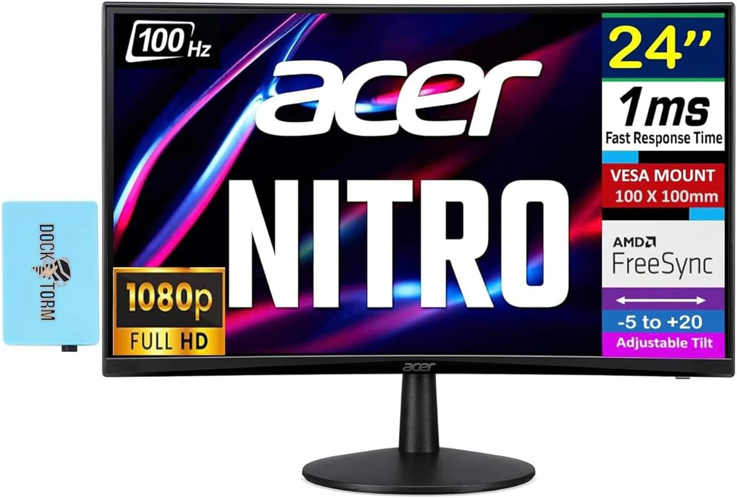 acer Nitro 24 Inch Monitor with FreeSync and 100 Hz Refresh Rate