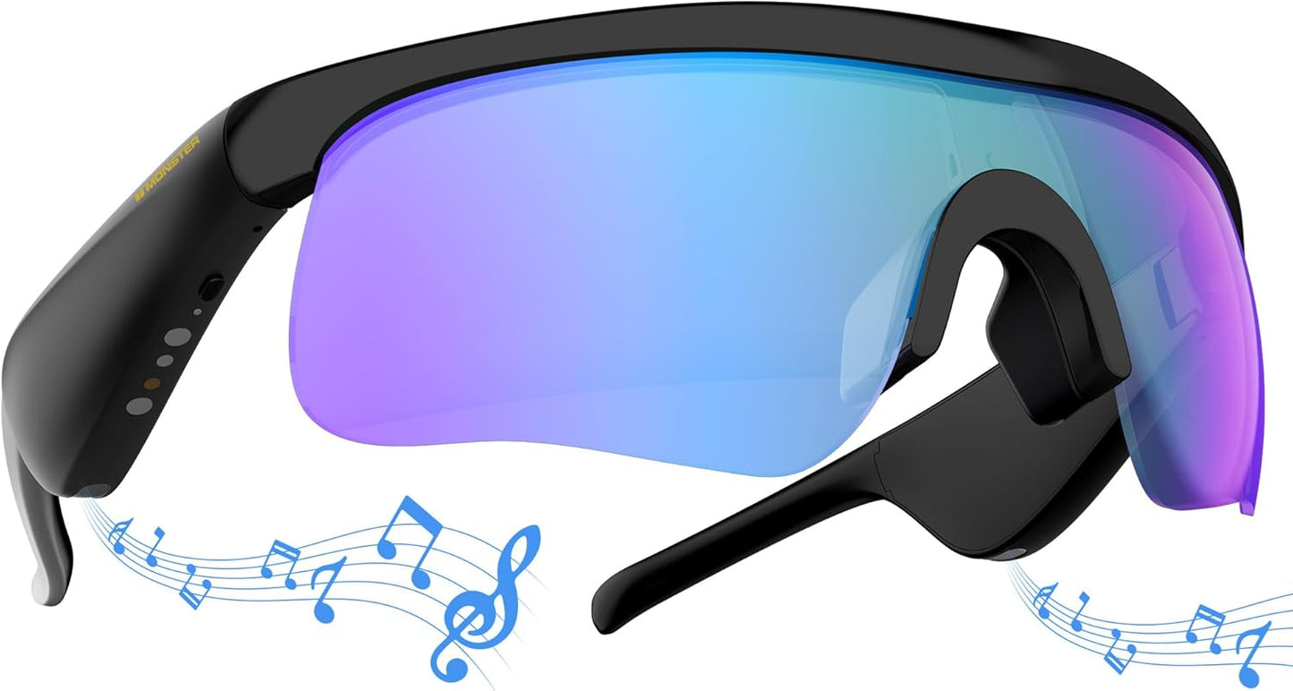 Smart Bluetooth Glasses with Open Ear Speakers for Active Lifestyles