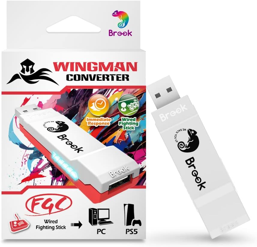 Brook Wingman FGC Converter for PS5 Fighting Games and More