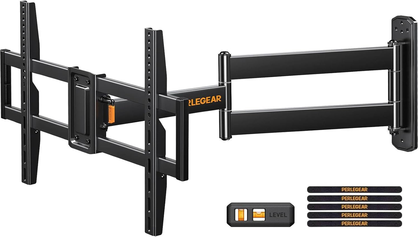 Perlegear Long Arm TV Wall Mount - Full Motion Swivel & Tilt