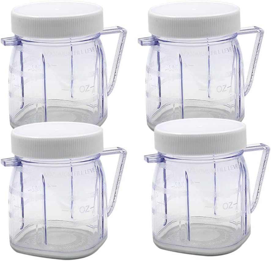 Anbige Mini 1-cup Plastic Jar Set: Oster Blender Compatible