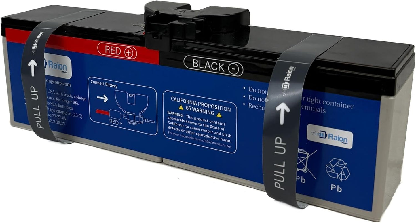 Raion Power 24V 7.5Ah Replacement Battery for APC UPS Units