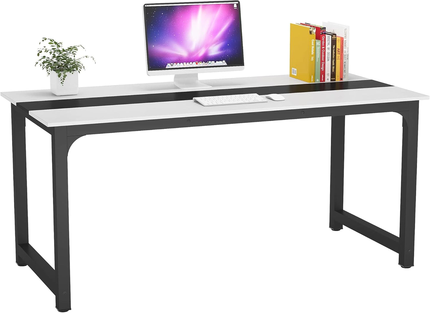Tribesigns Modern Computer Desk: Spacious 70.8 x 31.5 inch Workstation