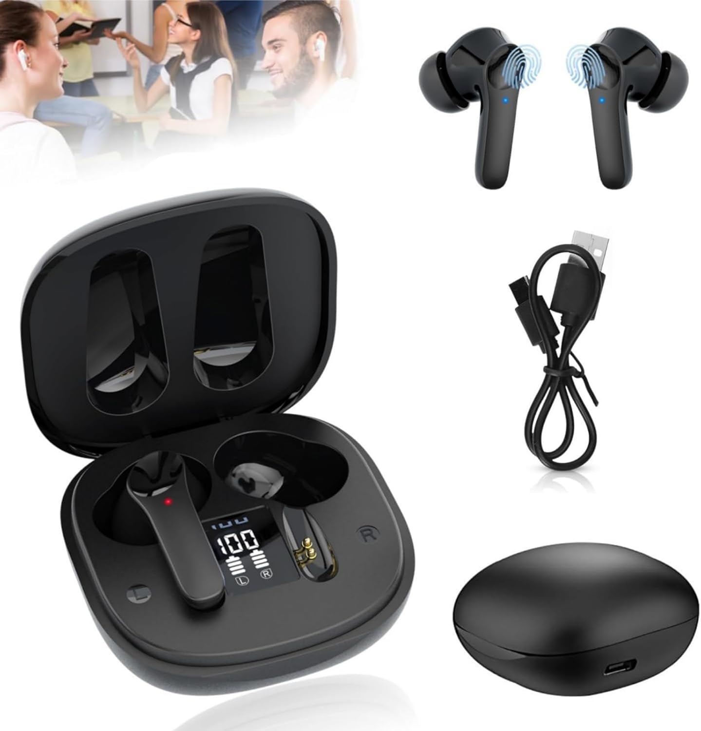 Instant 144 Language Translation Earbuds - Yoidsan