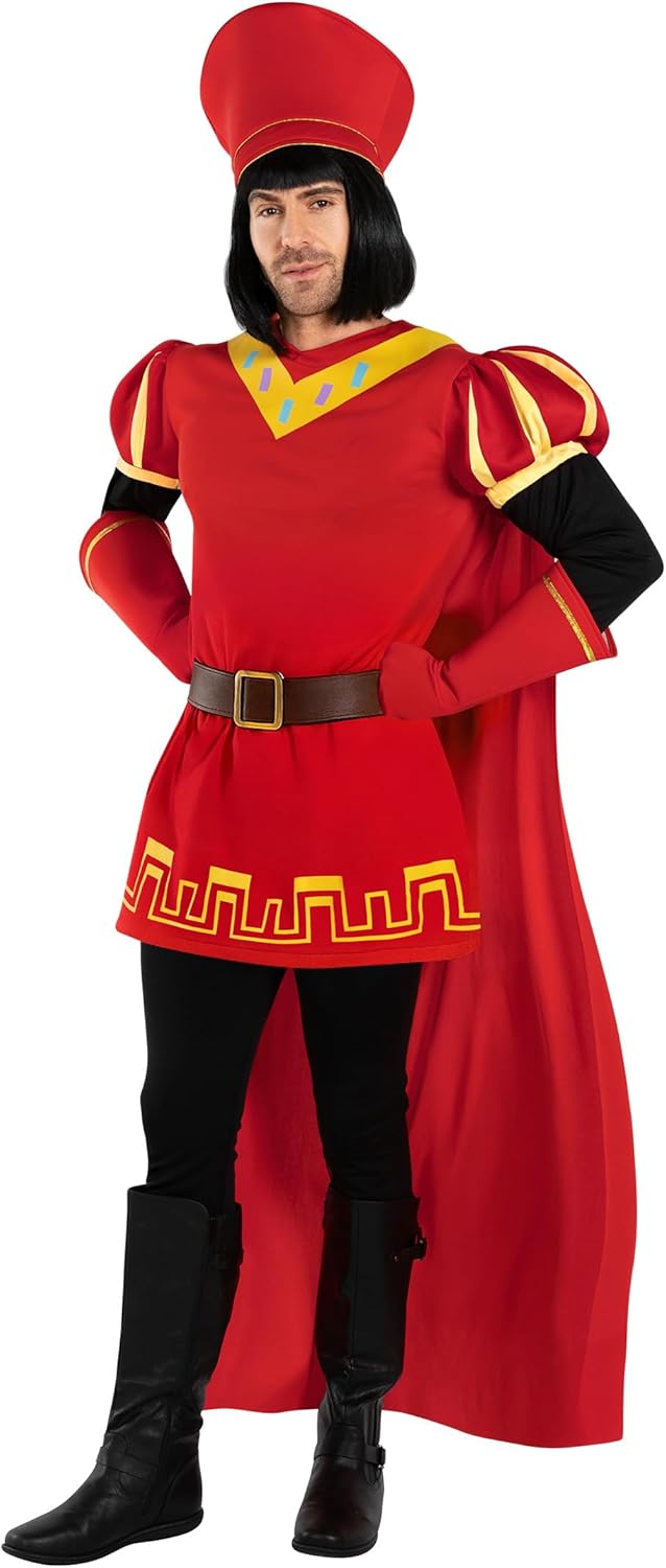 Morph Red Fairytale Lord Costume for Men - Regal Medieval Look