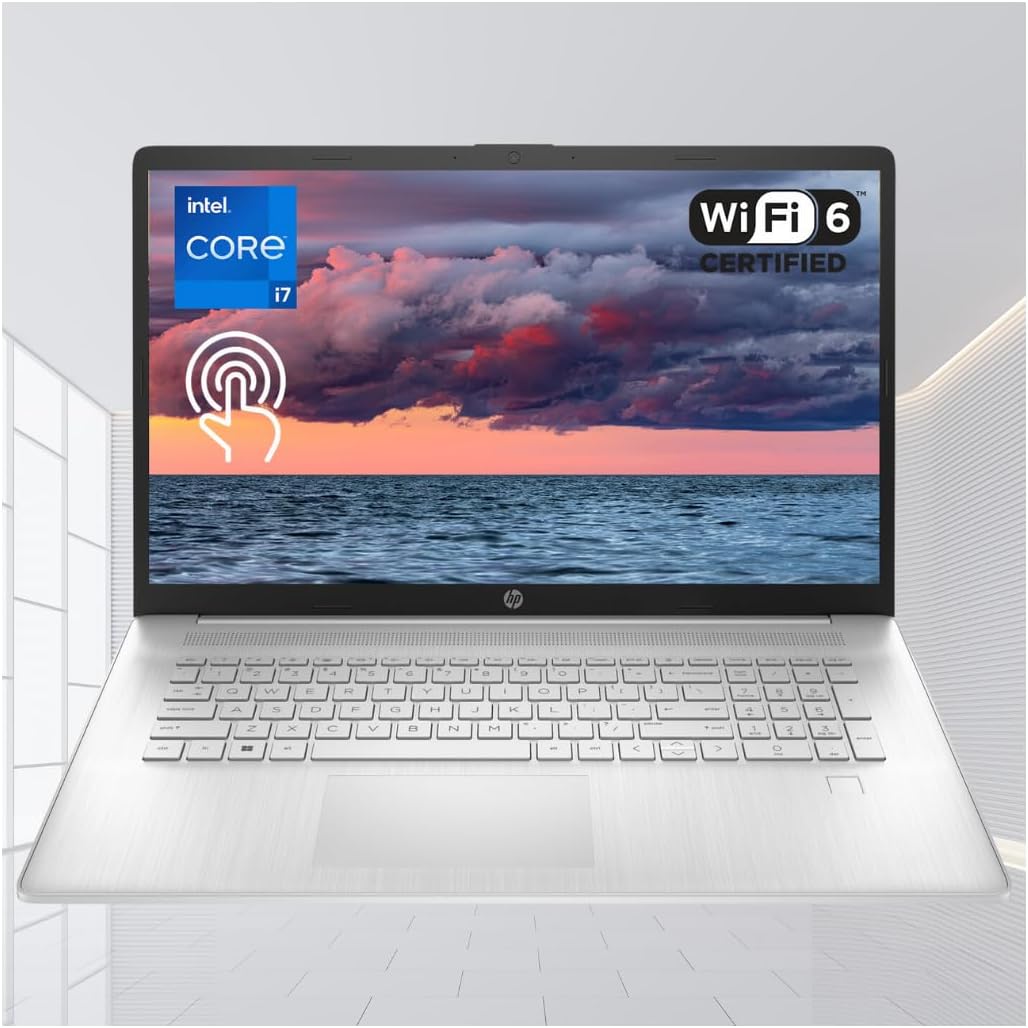 HP 2023 Notebook Laptop with 17.3in Touchscreen and i7 Processor