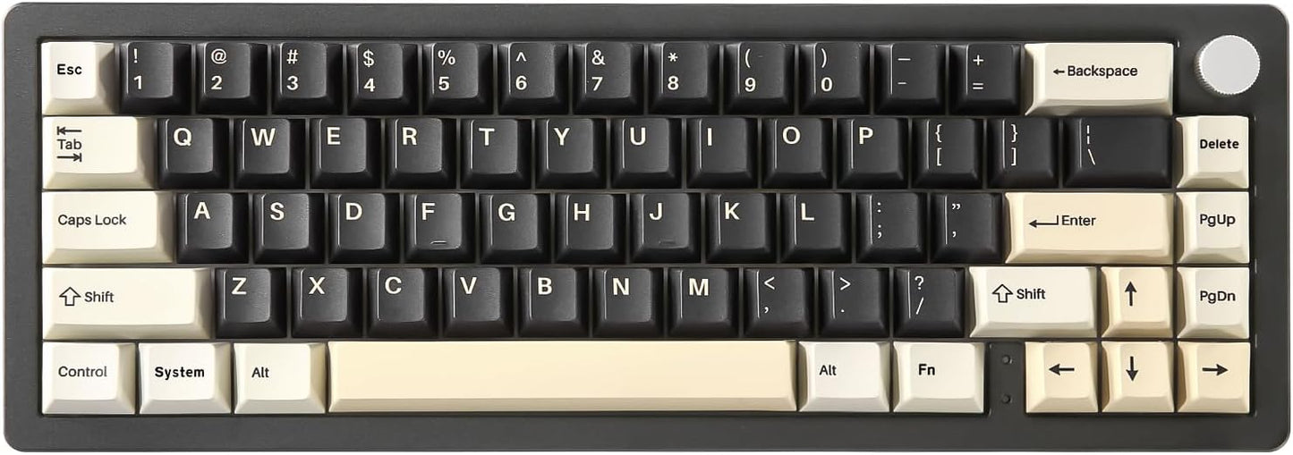 YUNZII AL66 Wireless Mech Keyboard - Knob Control, Hot-Swappable, RGB Glow
