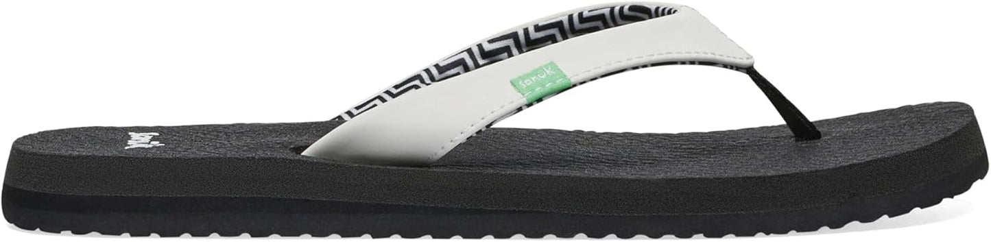 Sanuk Women's Yoga Serenity Flip Flops with Memory Foam Comfort