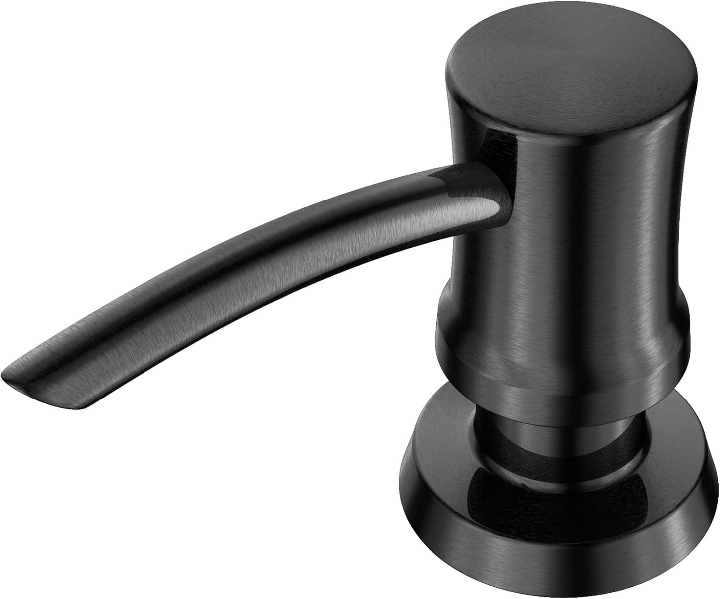 KRAUS Kitchen Soap and Lotion Dispenser in Spot-Free Black Steel