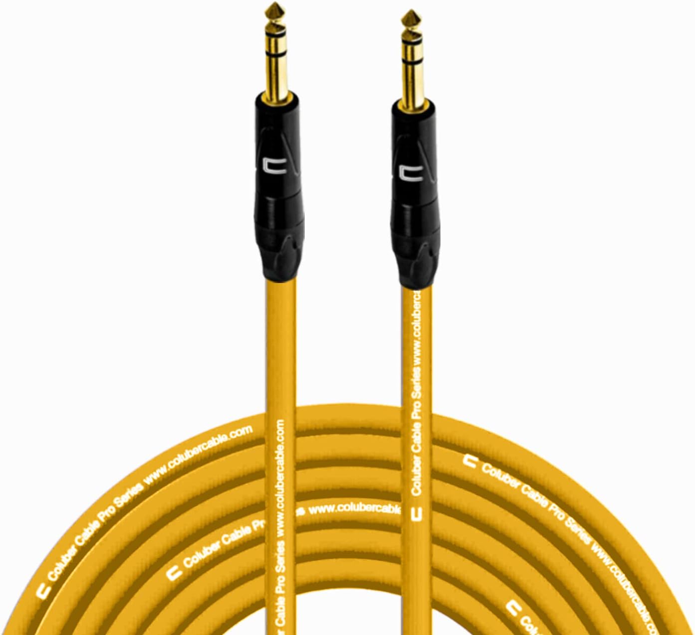 Coluber Cable 1/4 TRS Male to Male - 75 Feet for Audio Setup