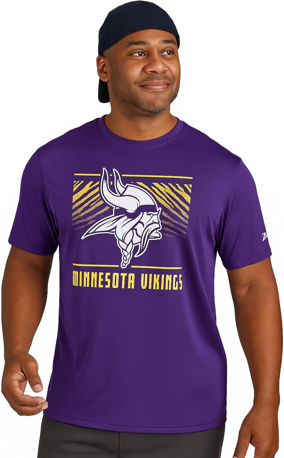 Zubaz NFL Men's Short Sleeve Team Graphic T-Shirt for Fans