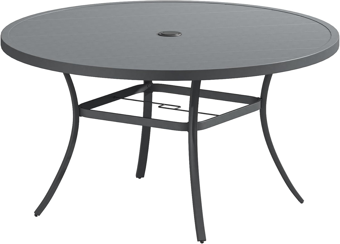 VICLLAX 53 Outdoor Round Patio Table for Lawn and Garden
