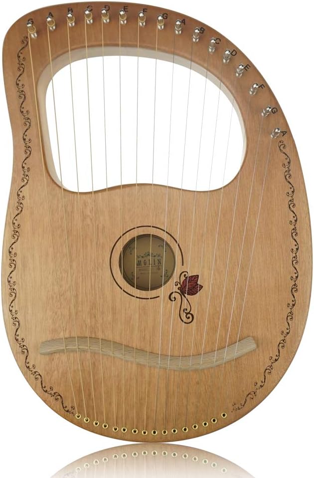 Flying Melody 16-String Wooden Lyre Harp with Accessories