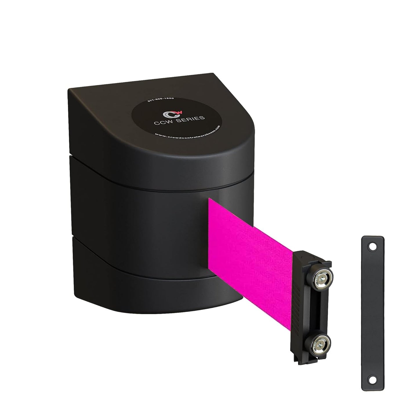 CCW Series WMB-230 Magnetic Wall Mount Retractable Belt Barrier