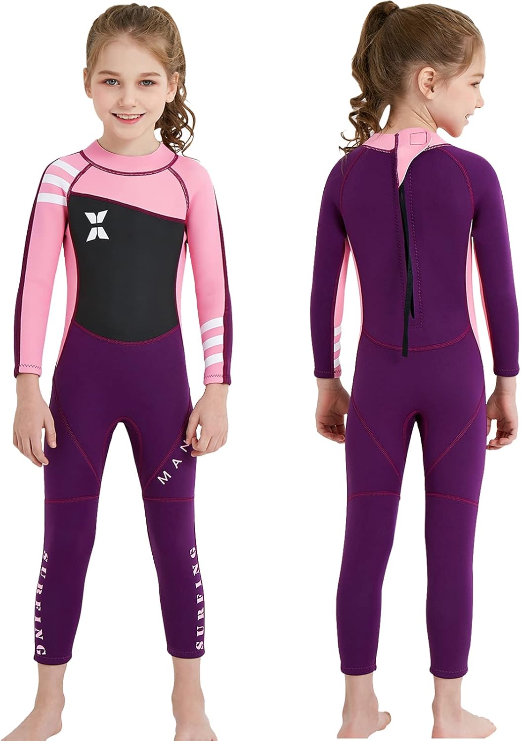 Kids Wetsuit for Swimming, 2.5mm Neoprene Thermal Suit