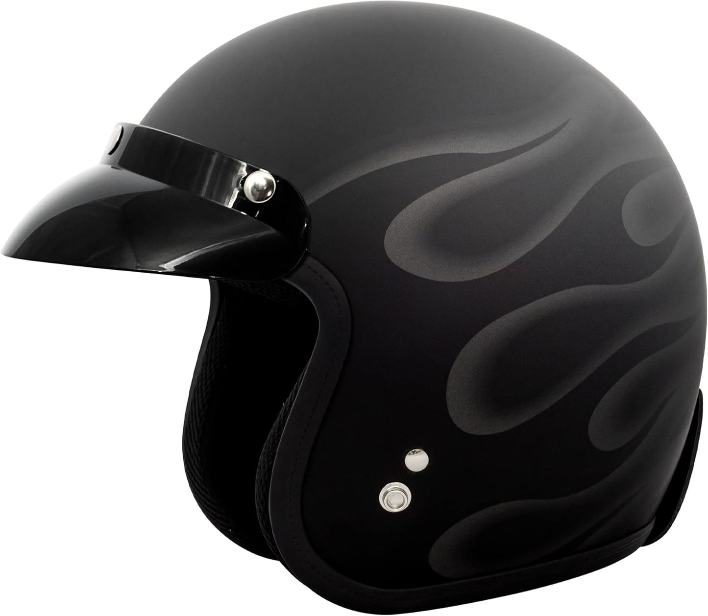 VCAN V85C Open Face Helmet - DOT Approved Safety