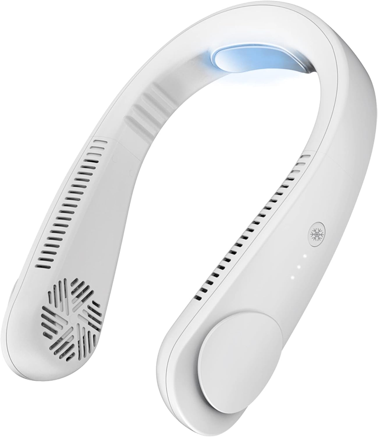 Hands-Free Portable Neck Cooling Fan - 3 Cooling Levels, USB Rechargeable