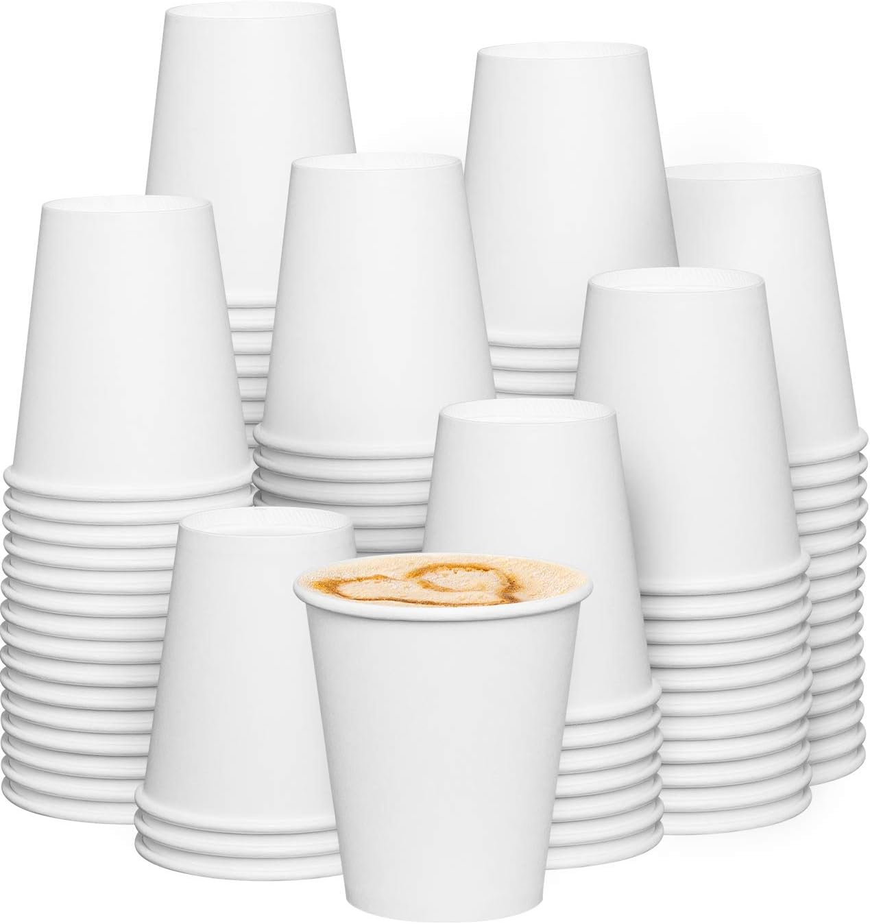 300 White 320gsm Hot Coffee Cups - Comfy Package