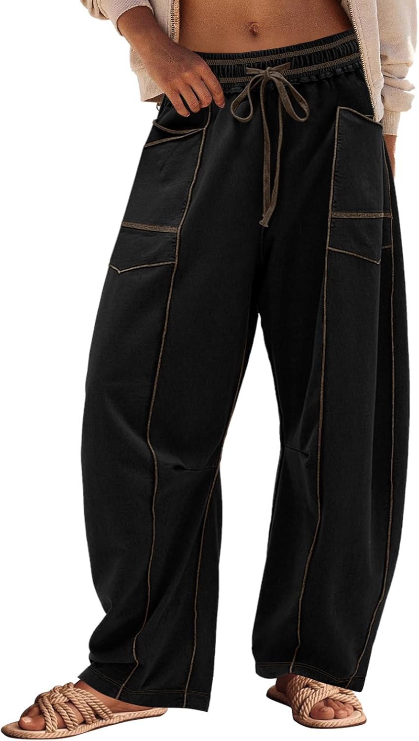 Panadila Womens Barrel Pants for Casual Beach and Lounge Wear