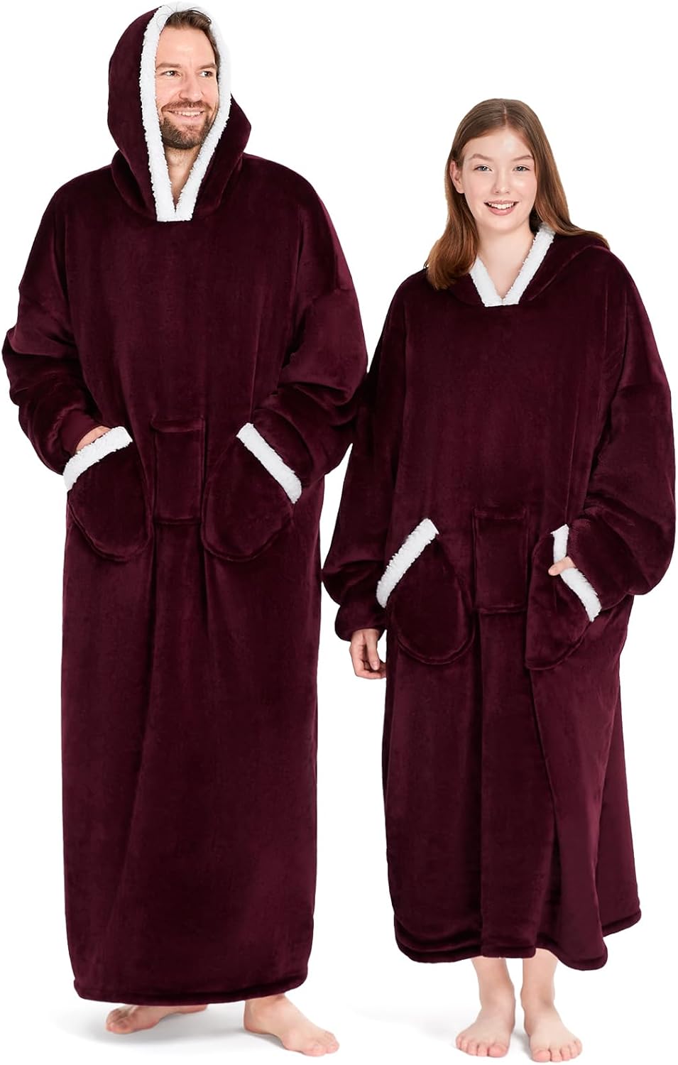 L'AGRATY Cozy Sherpa Hoodie Blanket - Ultimate Comfort