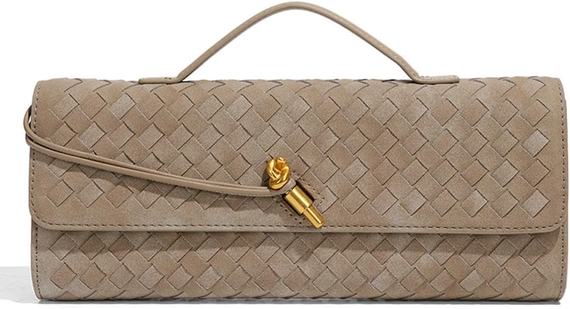 Trendy Woven Evening Clutch Purses for Women - Cute Handbag