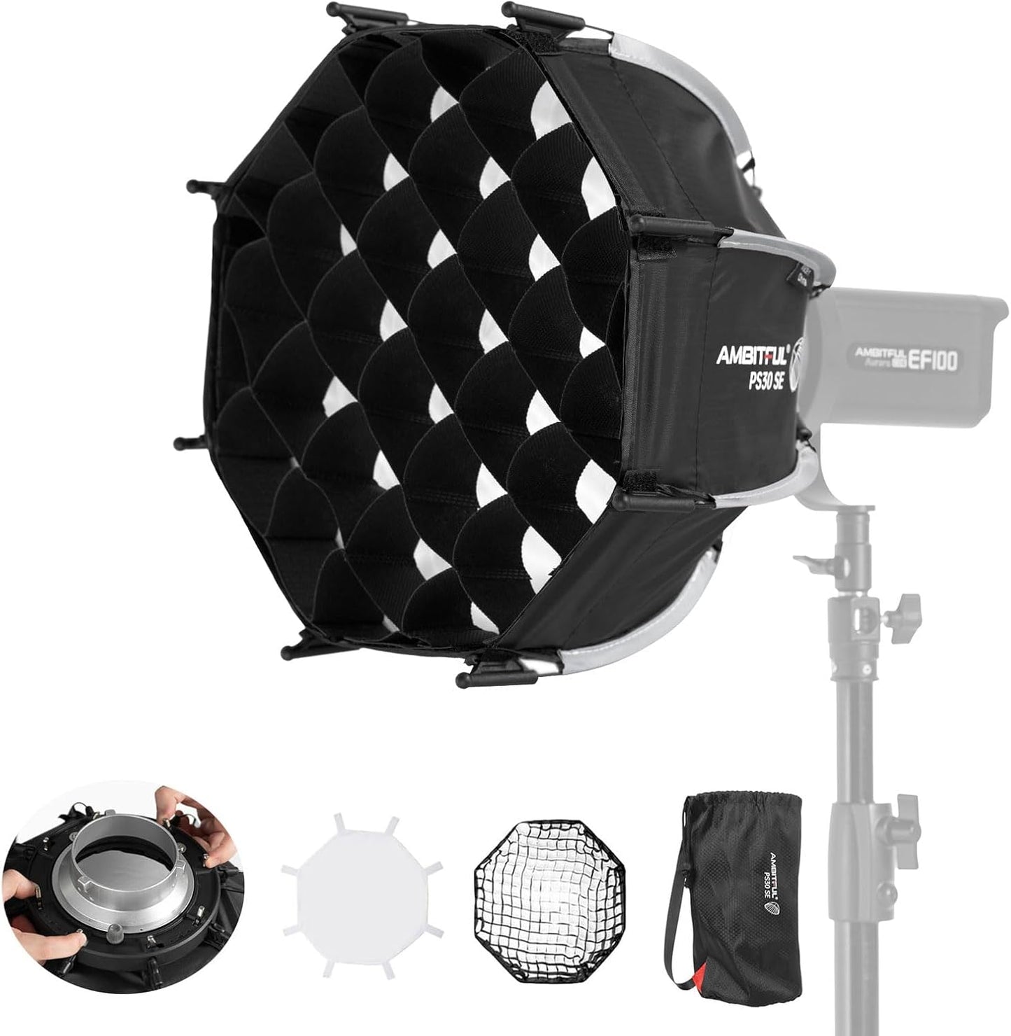 Ambitful Mini Softbox Quick Release for Stunning Photography