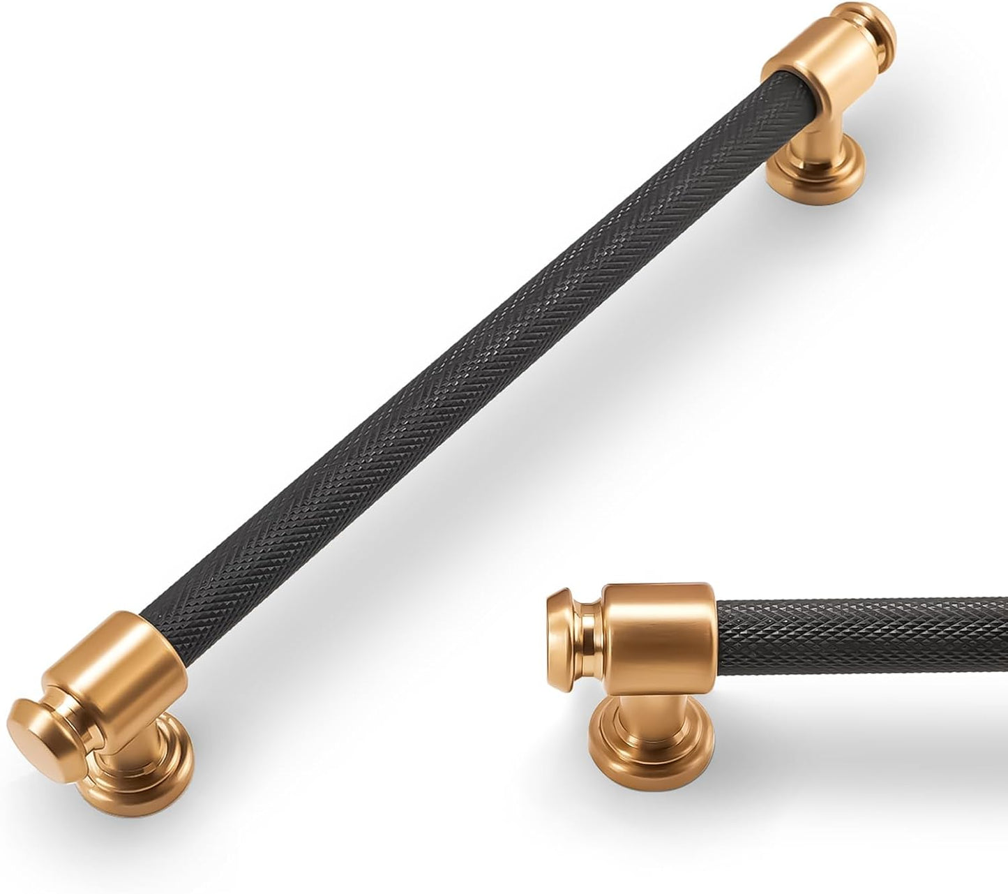 7.5Inch Black and Champagne Bronze Cabinet Handles for Kitchens