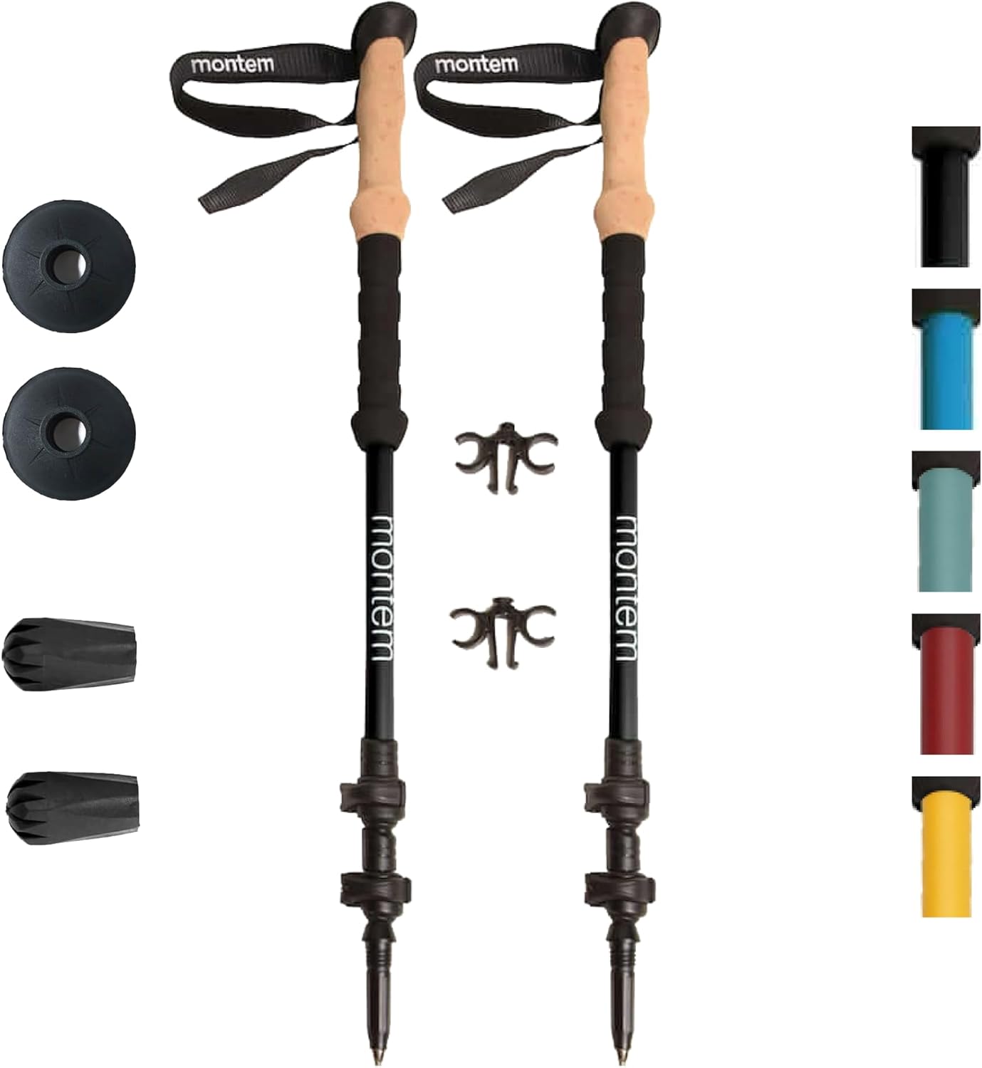 Montem Carbon Fiber Trekking Poles - Ultra Light and Durable