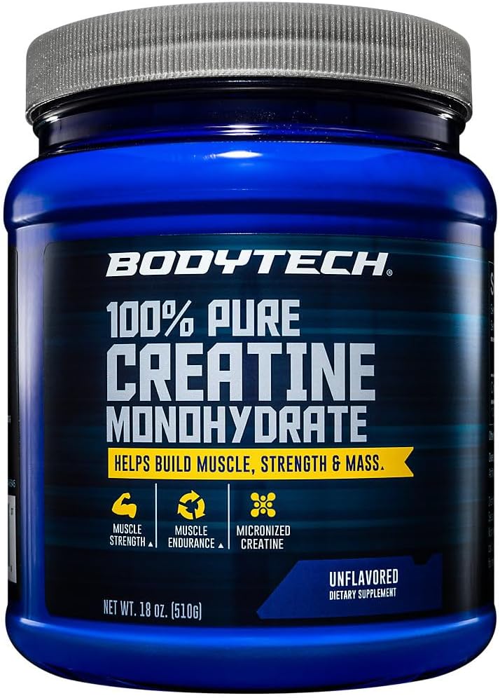 BODYTECH 100% Pure Creatine Monohydrate Powder for Strength