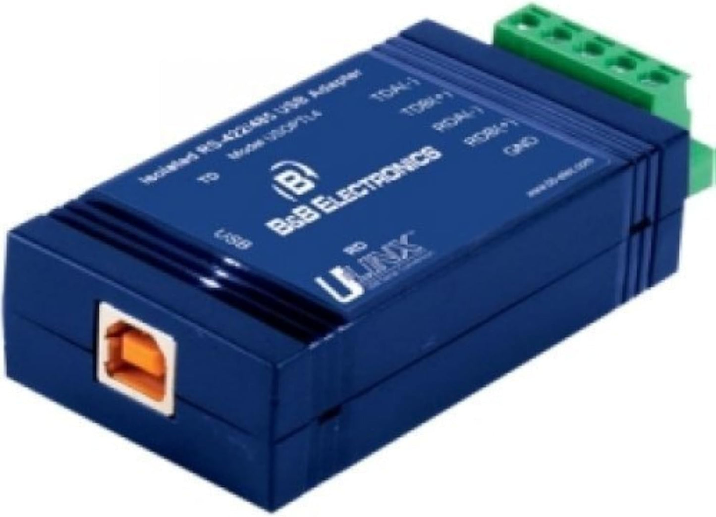 USB to Isolated 422/485 Converter with Plug Term Block and LEDs
