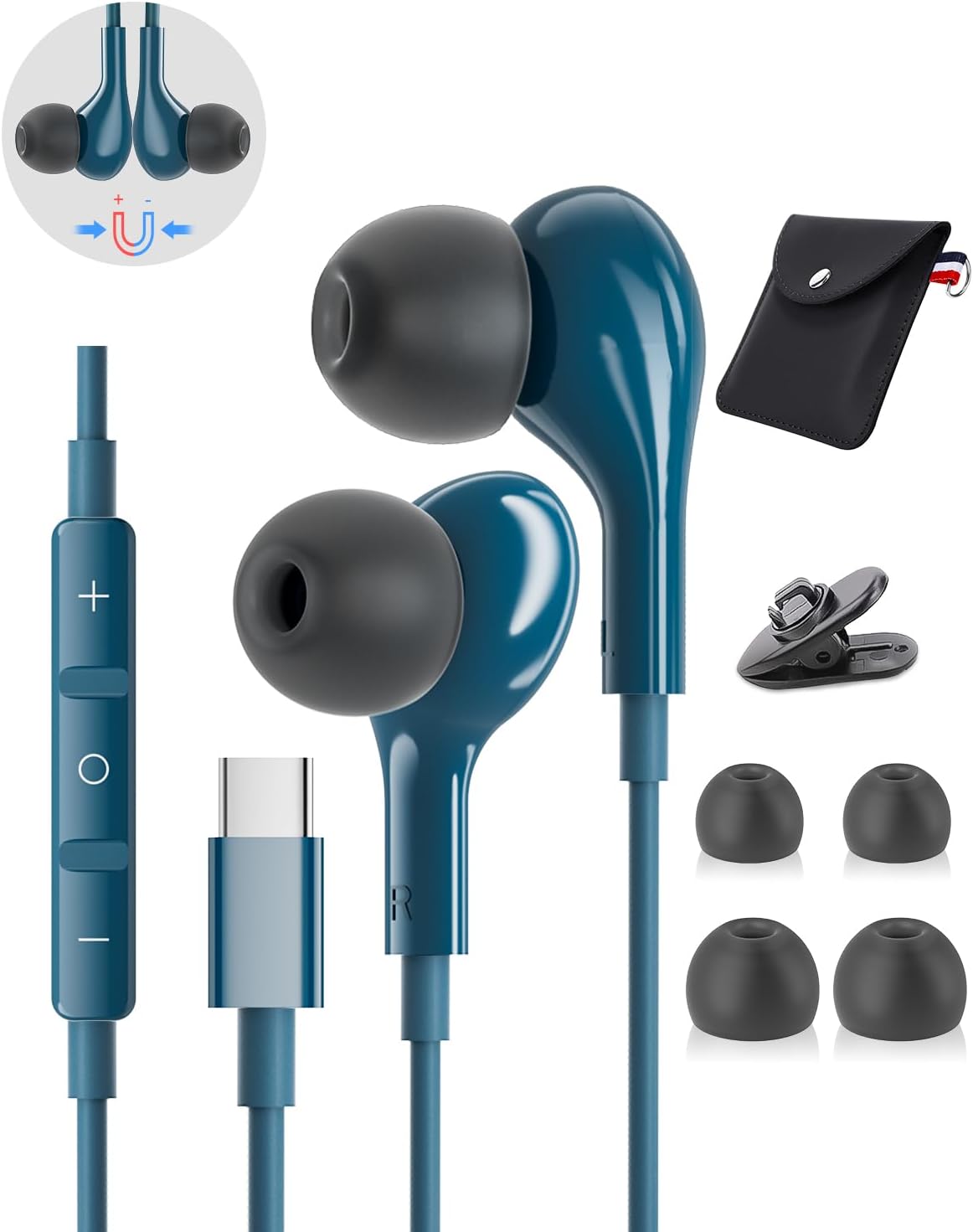 HiFi Stereo Type-C Earbuds for Samsung & iPhone
