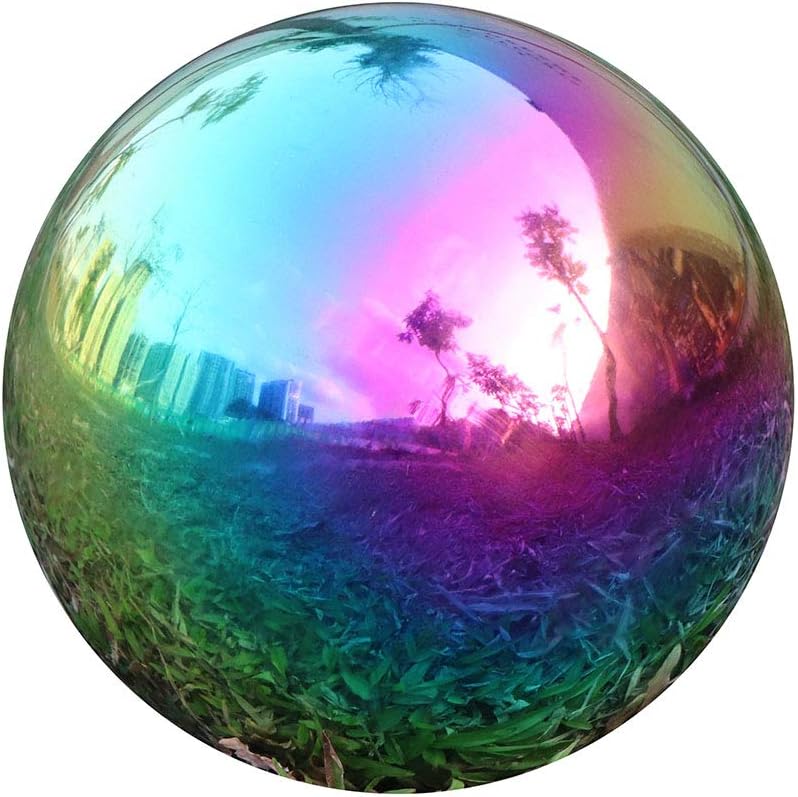 USHome Rainbow Gazing Globe Mirror Ball for Garden Decor