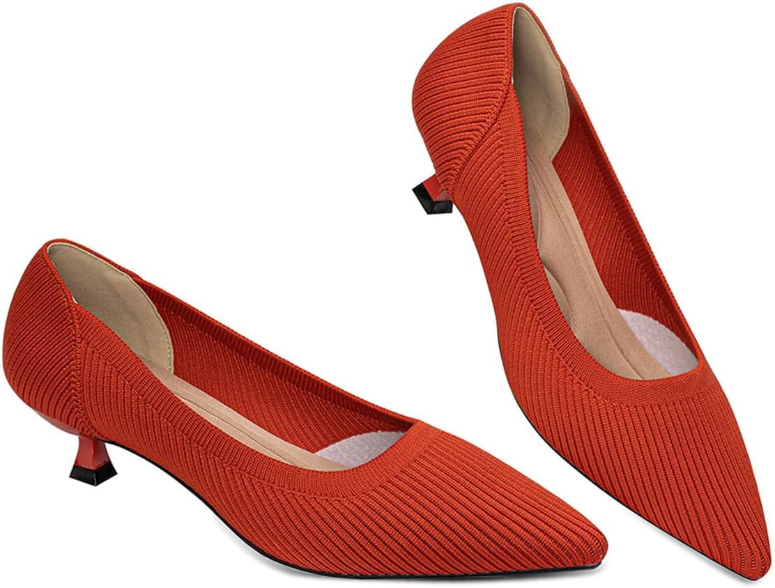 Womens Kitten Heels Pumps Shoes for Work Office Casual Events